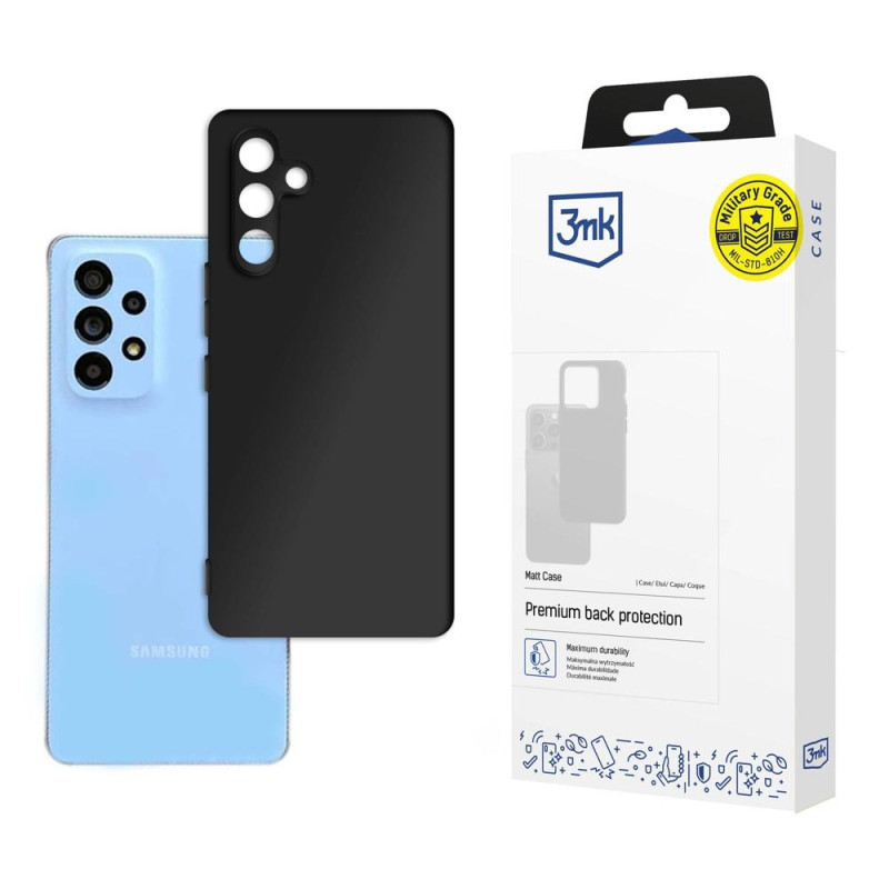 3mk matinis dėklas, skirtas Samsung Galaxy A54 5G – juodas