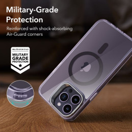 ESR Classic Kickstand Halolock MagSafe dėklas skirtas iPhone 14 Pro - skaidri violetinė