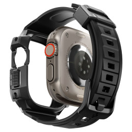 Spigen Rugged Armor Pro dėklas su dirželiu Apple Watch Ultra (49 mm) - juodas