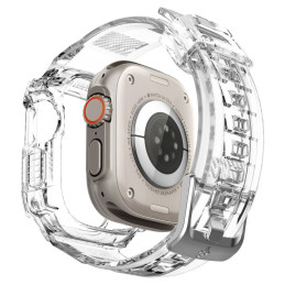 Spigen Rugged Armor Pro dėklas su dirželiu Apple Watch Ultra (49 mm) - skaidrus
