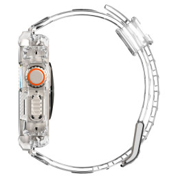 Spigen Rugged Armor Pro dėklas su dirželiu Apple Watch Ultra (49 mm) - skaidrus