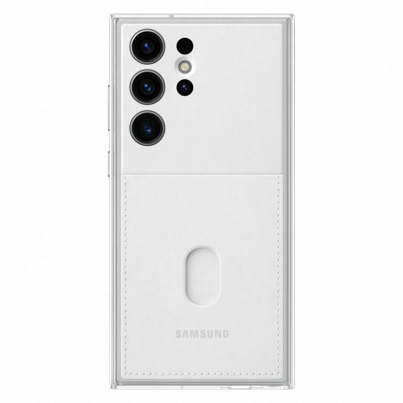 Samsung Frame Cover dėklas, skirtas Samsung Galaxy S23 Ultra dėklui su keičiamomis nugarėlėmis baltas (EF-MS918CWEGWW)