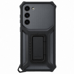 „Samsung Rugged Gadget Case“, skirtas „Samsung Galaxy S23+“, šarvuotas dangtelio žiedo laikiklio stovas, pilkas (EF-RS91...