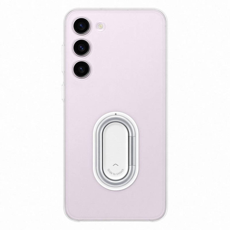 „Samsung Clear Gadget Case“ dėklas, skirtas „Samsung Galaxy S23+“ dangtelio žiedo laikiklio stovui, skaidrus (EF-XS916CT...