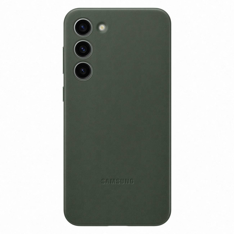 Samsung odinis dėklas, skirtas Samsung Galaxy S23+ dėklui, pagamintas iš natūralios odos žalios spalvos (EF-VS916LGEGWW)