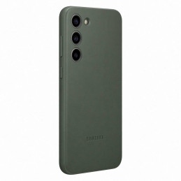 Samsung odinis dėklas, skirtas Samsung Galaxy S23+ dėklui, pagamintas iš natūralios odos žalios spalvos (EF-VS916LGEGWW)