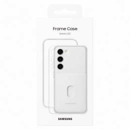 Samsung Frame Cover dėklas, skirtas Samsung Galaxy S23 dėklui su keičiamomis nugarėlėmis baltas (EF-MS911CWEGWW)