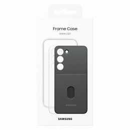 Samsung Frame Cover dėklas, skirtas Samsung Galaxy S23 dėklui su keičiamomis nugarėlėmis juodos spalvos (EF-MS911CBEGWW)