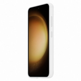 „Samsung Silicone Grip Cover“ dėklas, skirtas „Samsung Galaxy S23“ silikoniniam dėklui su rankos dirželiu, baltas (EF-GS...