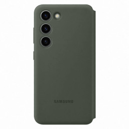 Samsung Smart View piniginės dėklas EF-ZS911CGEGWW, skirtas Samsung Galaxy S23 su atvartu - chaki
