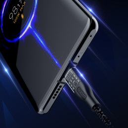 Dudao L22C USB-C - USB-C laidas 120W 1m - pilkas