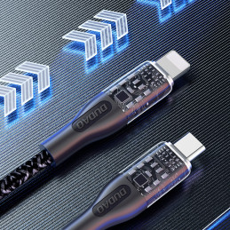 Greito įkrovimo laidas 30W 1m USB-C - Lightning Dudao L22 - pilkas