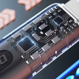 Greito įkrovimo laidas 30W 1m USB-C - Lightning Dudao L22 - pilkas