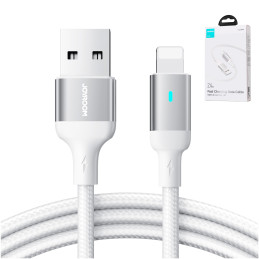 Joyroom Extraordinary Series A10 USB-A / Lightning 2,4A kabelis 2 m - baltas