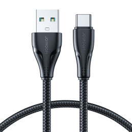 Joyroom Surpass Series A11 USB-A / USB-C 3A kabelis 1,2 m – juodas