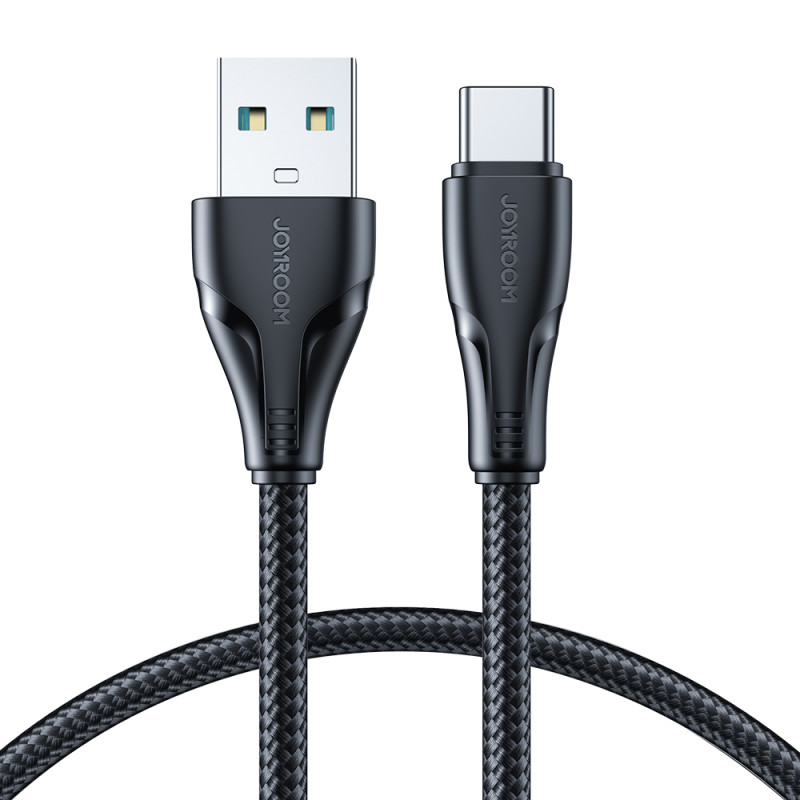 Joyroom Surpass Series A11 USB-A / USB-C 3A kabelis 1,2 m – juodas