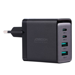 Joyroom GaN įkroviklis 67W 4 prievadai (2x USB, 2x USB C) juodas (TCG02) + USB C - USB C laidas 100W 1,2m