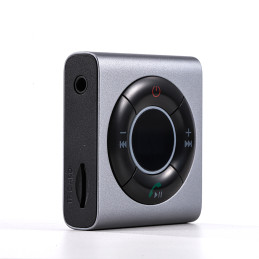 Joyroom JR-CB2 Bluetooth AUX siųstuvas automobiliui, televizoriui - pilkas