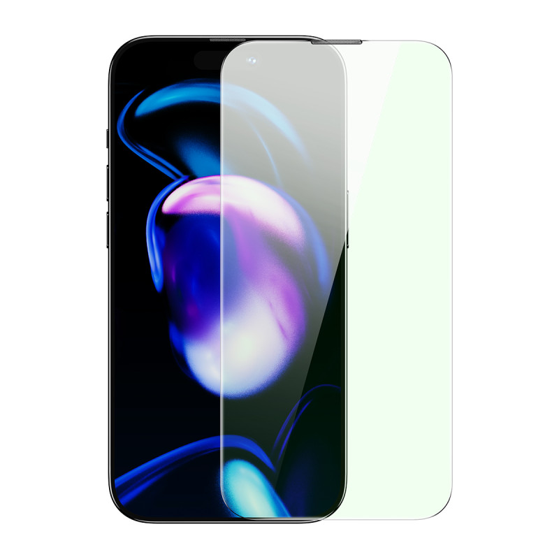 Baseus viso ekrano grūdintas stiklas, skirtas iPhone 14 Pro su Anti Blue Light filtru ir 0,3 mm garsiakalbio dangteliu +...