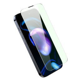 Baseus viso ekrano grūdintas stiklas, skirtas iPhone 14 Pro su Anti Blue Light filtru ir 0,3 mm garsiakalbio dangteliu +...