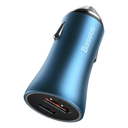 Baseus Golden Contactor Pro greitas automobilinis įkroviklis USB Type C / USB 40 W Power Delivery 3.0 Quick Charge 4+ SC...