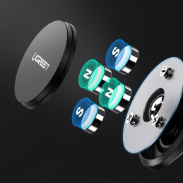 Ugreen LP117 60316 magnetinis automobilinio telefono laikiklis prietaisų skydelyje - juodas