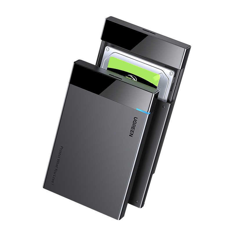 Ugreen adapterio korpusas, skirtas SATA 2,5 colio 6TB USB-C 3.0 disko juodai (US221)