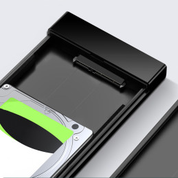 „Ugreen“ adapterio korpusas, skirtas SATA 2,5 colio 5 TB USB 3.0 įrenginiui, juodas (US221 30847)