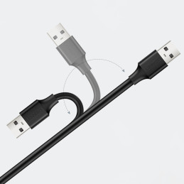 Ugreen ilgintuvas USB (vyriškas) - USB (moteris) 2.0 480Mb/ s 1.5m juodas (US103)