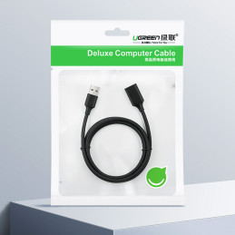 Ugreen ilgintuvas USB (vyriškas) - USB (moteris) 2.0 480Mb/ s 1.5m juodas (US103)