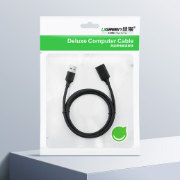 Ugreen ilgintuvas USB (vyriškas) - USB (moteris) 2.0 480Mb/ s 3m juodas (US103)