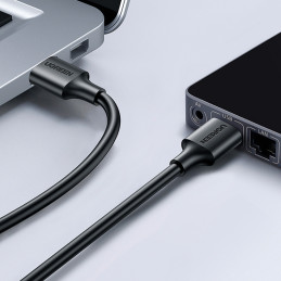 Ugreen USB – USB 2.0 kabelis 480Mb/ s 3m juodas (US102)