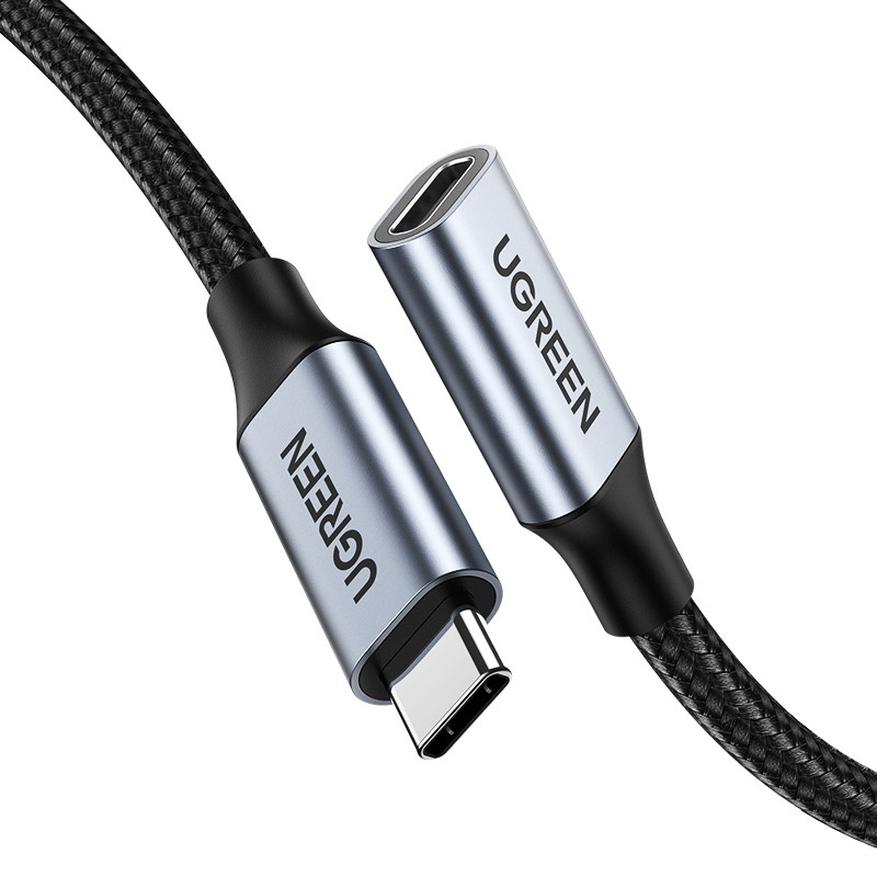 Ugreen US372 30205 USB-C – USB-C PD QC laidas 100W 5A 10Gbps 1m – pilka