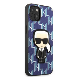 Karl Lagerfeld Monogram Ikonik Patch dėklas iPhone 13 - mėlynas