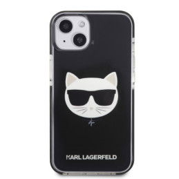 Karl Lagerfeld Choupette Head dėklas iPhone 13 - juodas