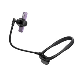 Baseus ComfortJoy serijos universalus kaklo laikiklis, telefono stovas juodas (LUGB000001)