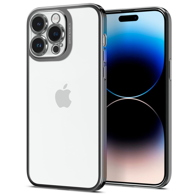 Spigen Optik Crystal dėklas iPhone 14 Pro - skaidrus ir pilkas
