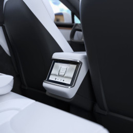 Spigen Glas.tR plonas grūdintas stiklas, skirtas Tesla Model X 2022 / Model S 2021 – juodas