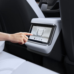 Spigen Glas.tR plonas grūdintas stiklas, skirtas Tesla Model X 2022 / Model S 2021 – juodas