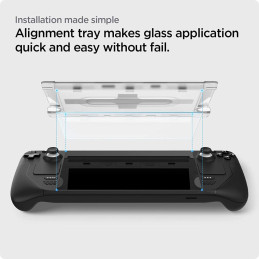 „Spigen Glas.tR EZ“ Tinka grūdintas stiklas „Steam Deck“.