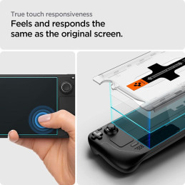 „Spigen Glas.tR EZ“ Tinka grūdintas stiklas „Steam Deck“.