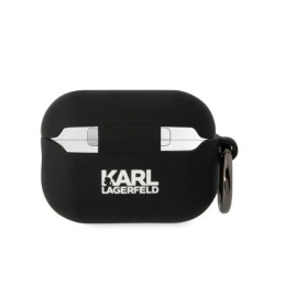 Karl Lagerfeld Silicone Karl Head 3D dėklas, skirtas AirPods Pro 2 - juodas