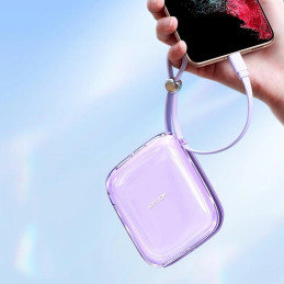 Powerbank Joyroom JR-L004 10000mAh USB-C USB-A – violetinė