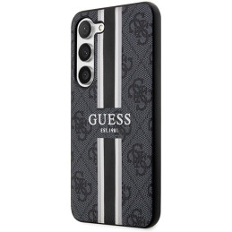 Guess 4G Printed Stripes dėklas Samsung Galaxy S23 - juodas