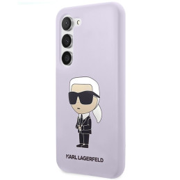 Karl Lagerfeld Silicone Ikonik dėklas Samsung Galaxy S23+ - violetinis