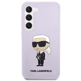 Karl Lagerfeld Silicone Ikonik dėklas Samsung Galaxy S23+ - violetinis