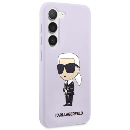 Karl Lagerfeld Silicone Ikonik dėklas Samsung Galaxy S23+ - violetinis