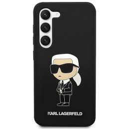Karl Lagerfeld Silicone Ikonik dėklas Samsung Galaxy S23 - juodas