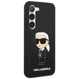 Karl Lagerfeld Silicone Ikonik dėklas Samsung Galaxy S23 - juodas