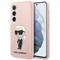 Karl Lagerfeld Silicone Ikonik dėklas Samsung Galaxy S23 - rožinis